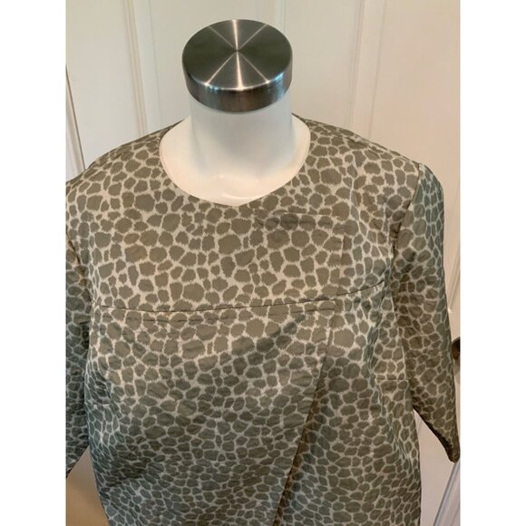 Lafayette 148 New York Animal Print Jacket W/Asymmetrical Front - Picture 2 of 6